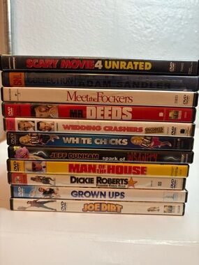 Stack of Comedy DVDs - Scary Movie 4, Meet the Fockers, White Chicks & More